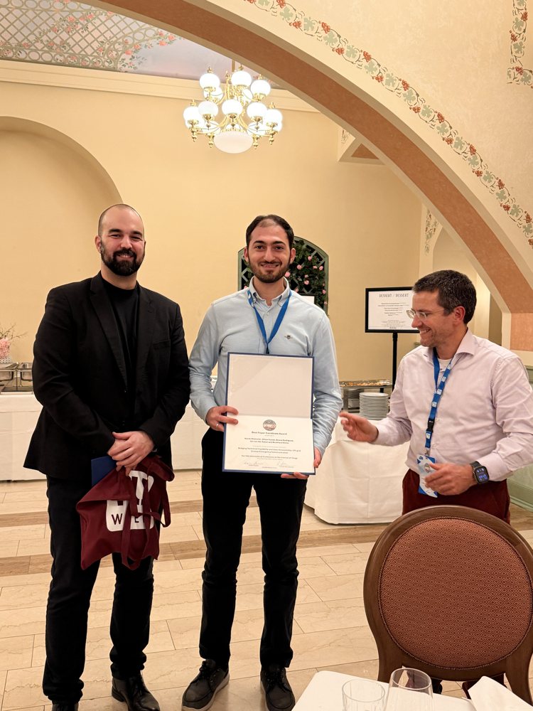 Receiving the Best Paper Candidate award at the main conference