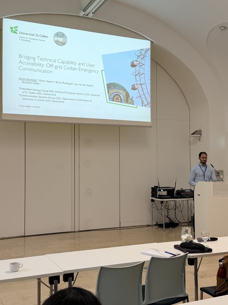 Karim Khamaisi presenting in Vienna